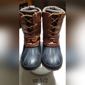 GAP Kids Brown and Blue Rain & Snow Boots